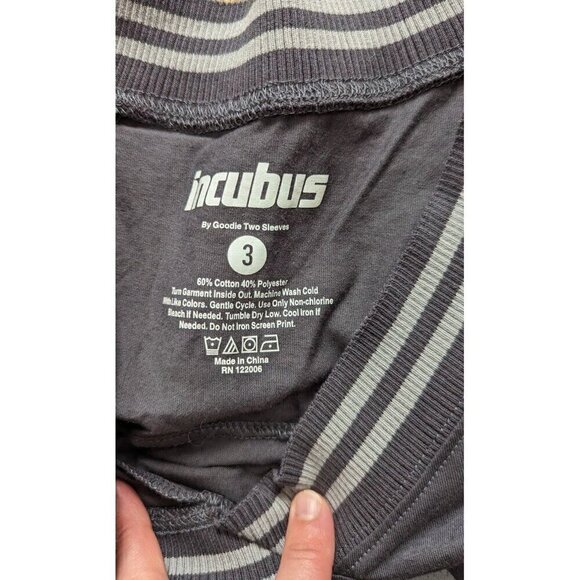Torrid Incubus Rock Band Women's Jersey Gray Cropped Shirt Tee 3X NEW - Picture 5 of 5
